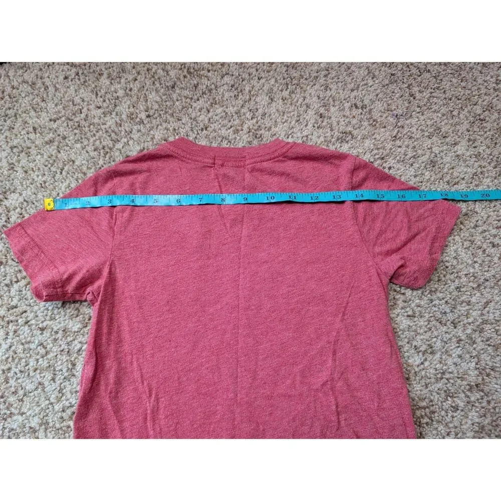 Polo Ralph Lauren Pocket T Shirt Kids Size Small Red Heathered Crewneck Tee